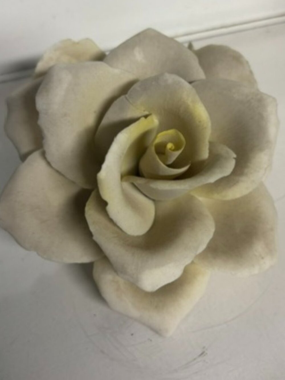 Classic! Vintage Capodimonte Porcelain Rose